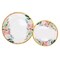 Boosolo Floral Party Supplies paper plates and Napkins Sets for 24 Guest-Include Floral Disposable Paper Plates,Cups,Napkin forr Bridal Shower,Birthday,Wedding,Bachelorette party Supplies